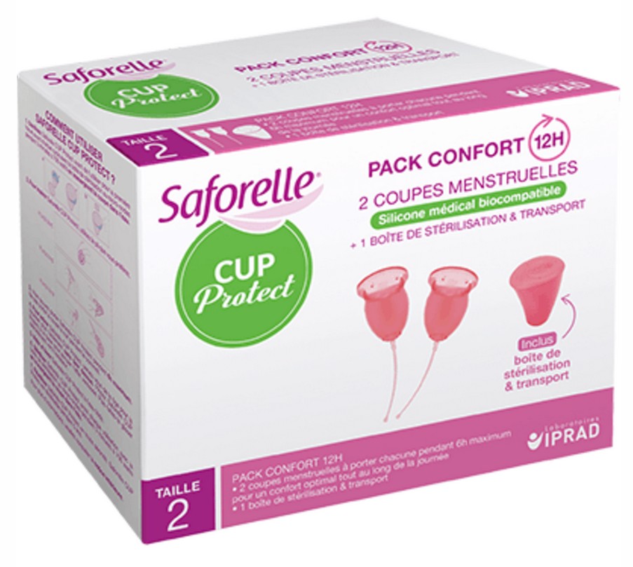 Saforelle Cup Protect Coupe Menstruelle Taille 2 Pack de 2